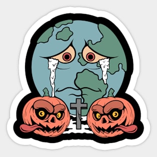 Halloween and pumpkin Sticker